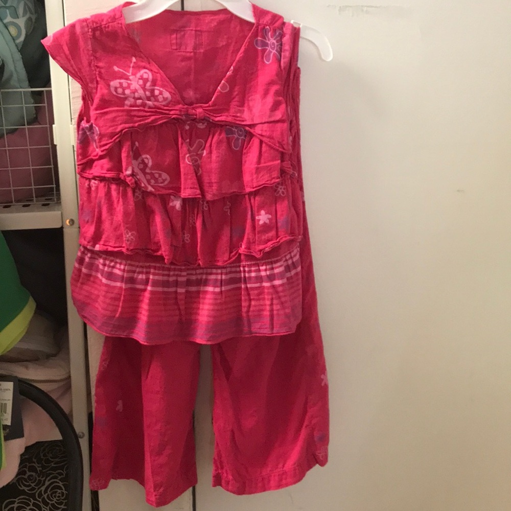 Girls summer pant set